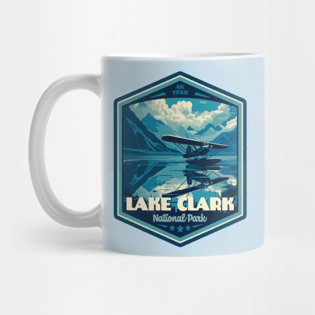 Lake Clark National Park Vintage WPA Style National Parks Art by GIANTSTEPDESIGN